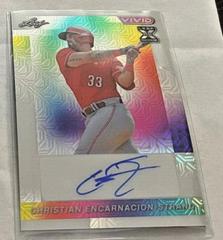 Christian Encarnacion-Strand [Mojo] #BA-CES Baseball Cards 2023 Leaf Vivid Autograph Prices