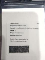Trevor Lawrence [Tie Dye] #PS-TLR Football Cards 2021 Panini Select Prime Selections Signatures Prices