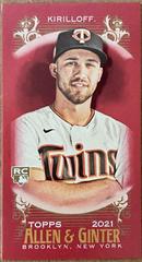 Alex Kirilloff [Mini Red] #116 Baseball Cards 2021 Topps Allen & Ginter X Prices