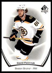 David Pastrnak #10 Hockey Cards 2021 SP Authentic Prices
