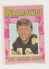 Dan Abramowicz Football Cards 1971 Topps Pin Ups Prices