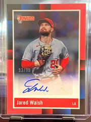 Jared Walsh [Red] Baseball Cards 2022 Panini Donruss Retro 1988 Signatures Prices