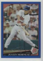 Justin Morneau [Blue Refractor] #22 Baseball Cards 2009 Topps Chrome Prices
