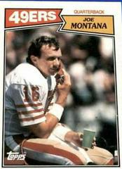 Joe Montana #112 Football Cards 1987 Topps Prices