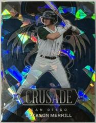 Jackson Merrill [Navy Blue Ice] #10 Baseball Cards 2023 Panini Chronicles Crusade Prices