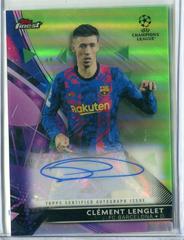 Clement Lenglet [Green] #BA-CL Soccer Cards 2021 Topps Finest UEFA Champions League Autographs Prices