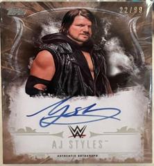 AJ Styles [Bronze] Wrestling Cards 2016 Topps WWE Undisputed Autographs Prices