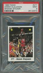 Akeem Olajuwon #277 Basketball Cards 1988 Panini Spanish Sticker Prices