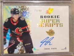 Shane Pinto [Gold] Hockey Cards 2021 SPx Rookie Signatures Prices