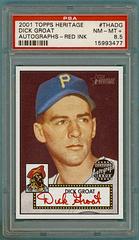 Dick Groat #THADG Baseball Cards 2001 Topps Heritage Autographs Prices
