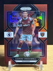 Aaron Cresswell [Choice Red] #56 Soccer Cards 2022 Panini Prizm Premier League Prices