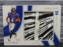 Zay Flowers #42 Football Cards 2023 Panini Immaculate Rookie Glove Prices