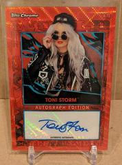 Toni Storm [Red Wave] #A-TS Wrestling Cards 2021 Topps Slam Attax Chrome WWE Autographs Prices