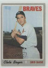 Clete Boyer #206 Baseball Cards 1970 Topps Prices