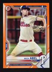 Mick Abel [Orange] #BP-42 Baseball Cards 2021 Bowman Paper Prospects Prices