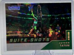 Jayson Tatum [Cracked Ice] #9 Basketball Cards 2021 Panini Contenders Suite Shots Prices