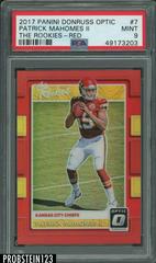 Patrick Mahomes II [Red] #7 Football Cards 2017 Panini Donruss Optic the Rookies Prices