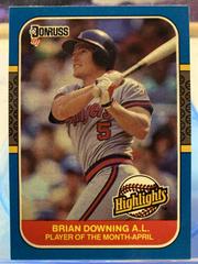 Brian Downing #5 Baseball Cards 1987 Donruss Highlights Prices