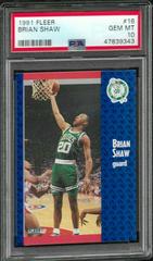 Brian Shaw #16 Basketball Cards 1991 Fleer Prices