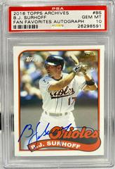 B.J. Surhoff #FFA-BS Baseball Cards 2016 Topps Archives Fan Favorites Autograph Prices