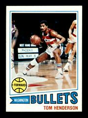 Tom Henderson #93 Basketball Cards 1977 Topps Prices