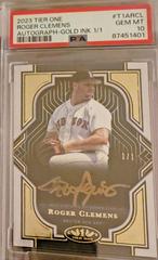 Roger Clemens [Gold Ink] #T1A-RCL Baseball Cards 2023 Topps Tier One Autographs Prices