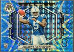Anthony Richardson [Reactive Blue] Football Cards 2023 Panini Mosaic NFL Debut Prices