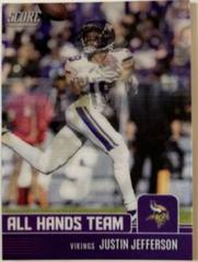 Justin Jefferson Football Cards 2022 Panini Score All Hands Team Prices