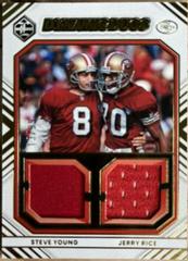 Steve Young, Jerry Rice Football Cards 2022 Panini Limited Dynamic Duos Prices