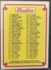 Checklist #60 Baseball Cards 1984 Donruss Champions Prices