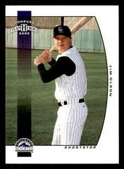 Tim Olson #28 Baseball Cards 2005 Donruss Team Heroes Prices