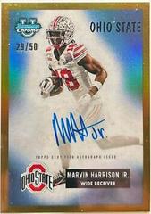 Marvin Harrison Jr. [Autograph Gold] #100 Football Cards 2023 Bowman Chrome University Prices