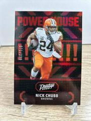 Nick Chubb [Red] #PH-10 Football Cards 2023 Panini Prestige Power House Prices