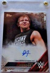 Dean Ambrose [Bronze] Wrestling Cards 2016 Topps WWE Autographs Prices