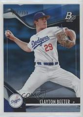 Clayton Beeter [Blue] Baseball Cards 2021 Bowman Platinum Top Prospects Prices