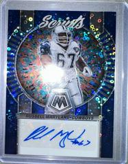 Russell Maryland [No Huddle Blue] #S17 Football Cards 2023 Panini Mosaic Scripts Autographs Prices