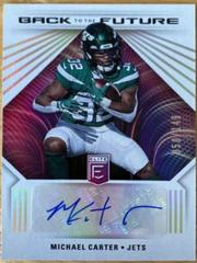 Michael Carter Football Cards 2022 Panini Donruss Elite Back to the Future Signatures Prices