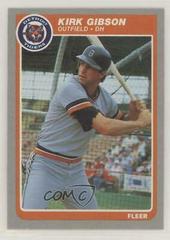 Kirk Gibson #8 Baseball Cards 1985 Fleer Prices