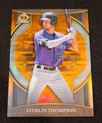 Sterlin Thompson [Orange] Baseball Cards 2023 Bowman Chrome Invicta Prices