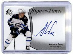 Andrew Copp Hockey Cards 2021 SP Authentic Sign of the Times Autographs Prices