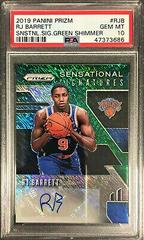 RJ Barrett [Green Shimmer] Basketball Cards 2019 Panini Prizm Rookie Signatures Prices