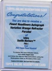 Ichiro [Orange] #FHA-I Baseball Cards 2023 Topps Finest Headliners Autographs Prices
