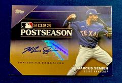 Marcus Semien [Gold] #PPA-SEM Baseball Cards 2024 Topps Postseason Performance Autograph Prices