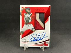 Daulton Varsho [Patch Autograph Red] #116 Baseball Cards 2021 Panini Immaculate Collection Prices