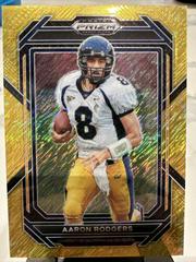 Aaron Rodgers [Gold Shimmer] #2 Football Cards 2023 Panini Prizm Draft Picks Prices
