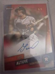 Jose Altuve [Red Refractor] #FA-JA Baseball Cards 2019 Topps Finest Autographs Prices