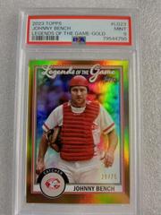 Johnny Bench [Gold] Baseball Cards 2023 Topps Legends of the Game Prices