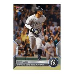 Aaron Judge #697 Baseball Cards 2022 Topps Now Prices