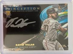 David Villar [Gold Ink Inception] #ISS-DV Baseball Cards 2023 Topps Inception Silver Signings Prices