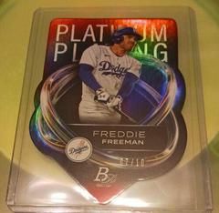Freddie Freeman [Red] #PPD-16 Baseball Cards 2023 Bowman Platinum Plating Die Cut Prices